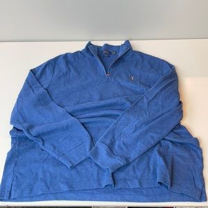 Polo Ralph Lauren Blue Zip Neck Sweater